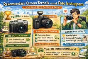 kamera terbaik untuk foto instagram dan ootd dengan hasil aesthetic dan tajam